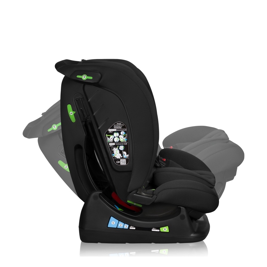 Lionelo - Bērnu autosēdeklis IZZY i-Size 40-150 cm Melns Carbon