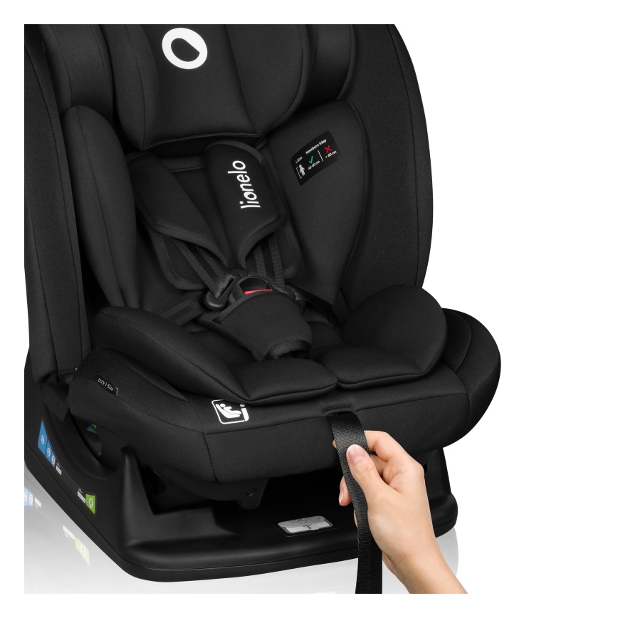 Lionelo - Bērnu autosēdeklis IZZY i-Size 40-150 cm Melns Carbon