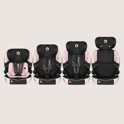 Lionelo - Bērnu autosēdeklis LEVI FIX i-Size 76-150 cm rozā