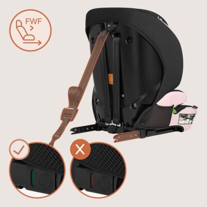 Lionelo - Bērnu autosēdeklis LEVI FIX i-Size 76-150 cm rozā