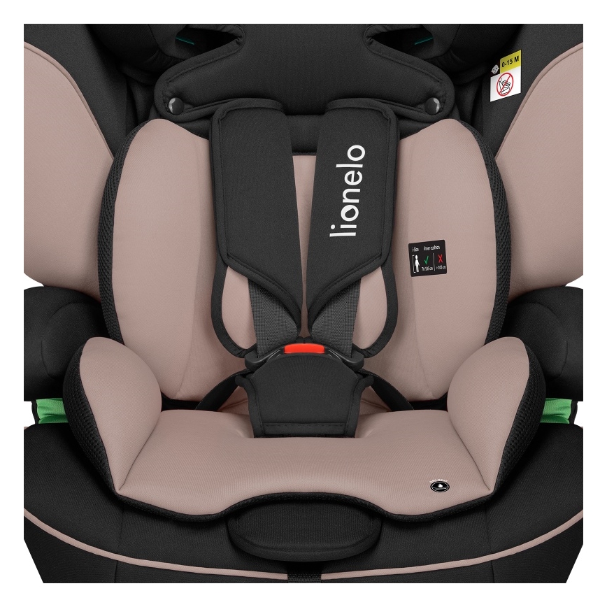 Lionelo - Bērnu autosēdeklis LEVI i-Size 76-150 cm bēšs latte