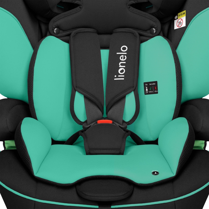 Lionelo - Bērnu autosēdeklis LEVI i-Size 76-150 cm smaragda zaļš