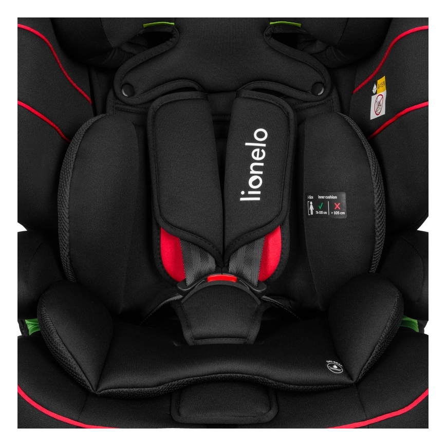 Lionelo - Bērnu autosēdeklis LEVI i-Size 76-150 cm Sportisks melns