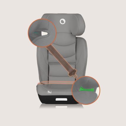 Lionelo - Bērnu autosēdeklis NEAL i-Size 100-150 cm Betona pelēks