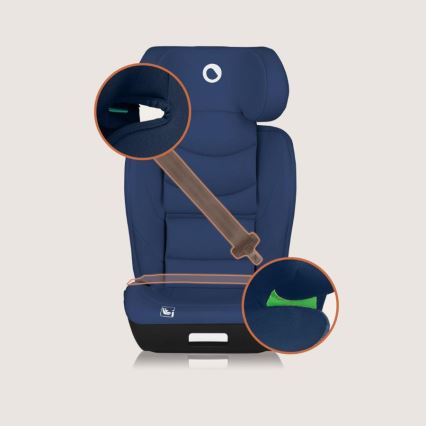 Lionelo - Bērnu autosēdeklis NEAL i-Size 100-150 cm tumši zils