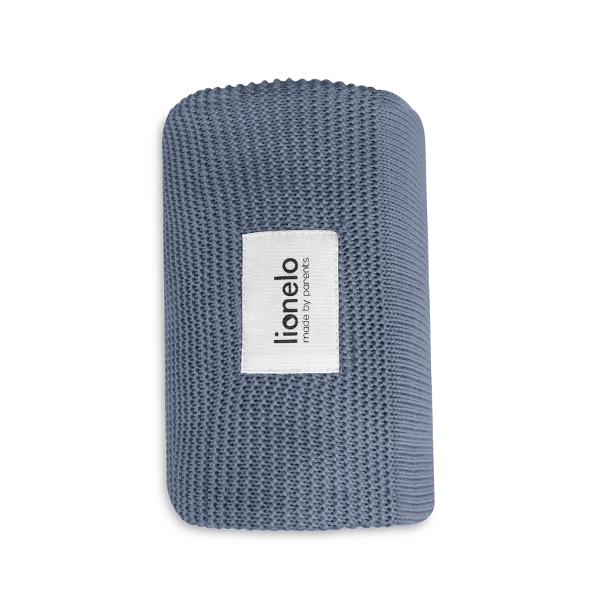 Lionelo - bērnu bambusa sega BAMBOO BLANKET 75x100 cm zila