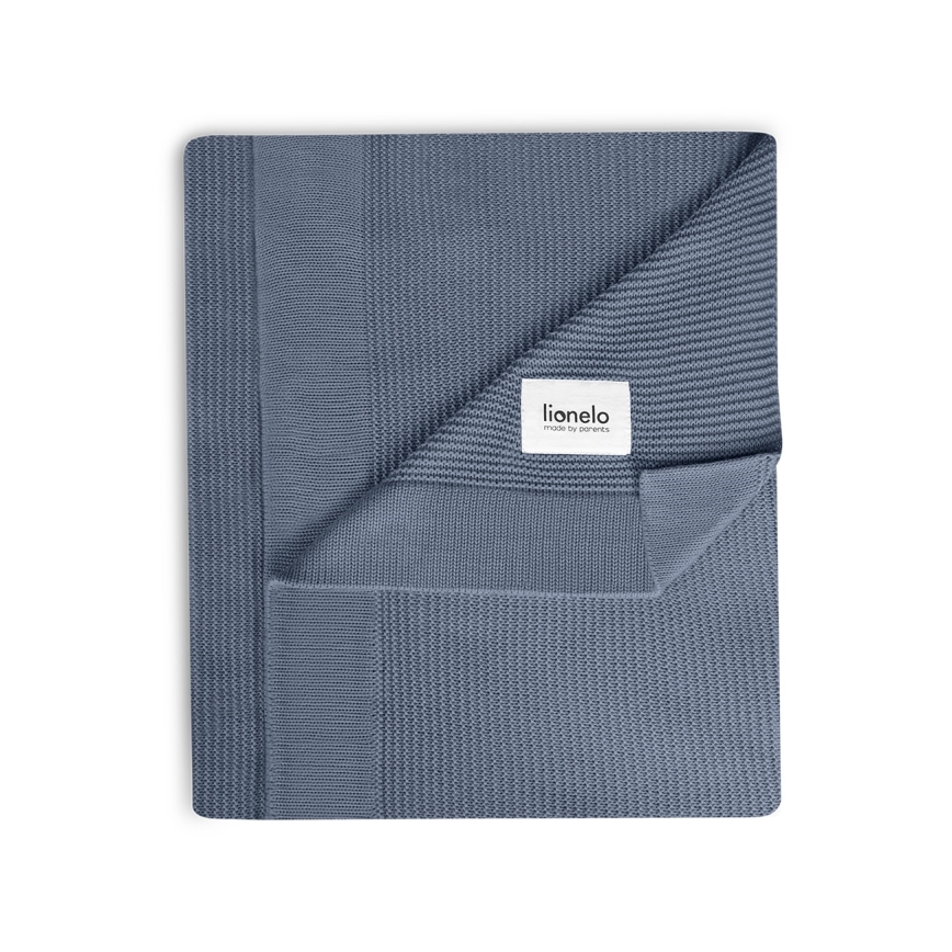 Lionelo - bērnu bambusa sega BAMBOO BLANKET 75x100 cm zila