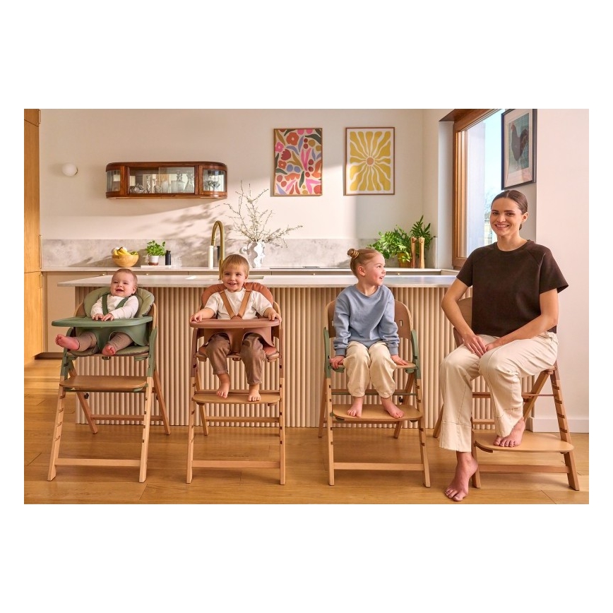 Lionelo - Bērnu barošanas krēsls 3 vienā MEGAN White Wood