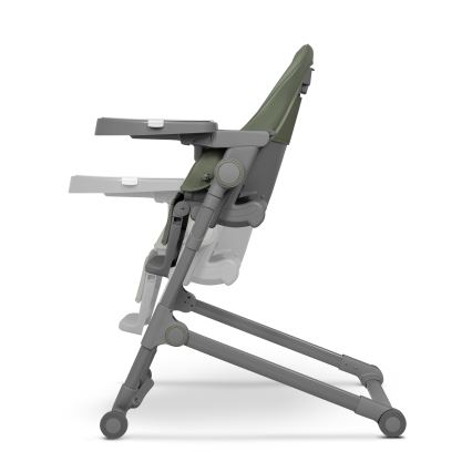 Lionelo - Bērnu ēdamkrēsls 2 vienā CORA PLUS olīvzaļš