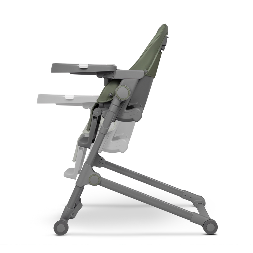 Lionelo - Bērnu ēdamkrēsls 2 vienā CORA PLUS olīvzaļš
