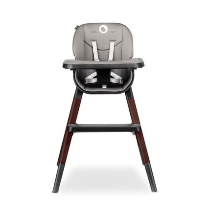 Lionelo - Bērnu ēdamkrēsls 2 vienā MONA Black Onyx