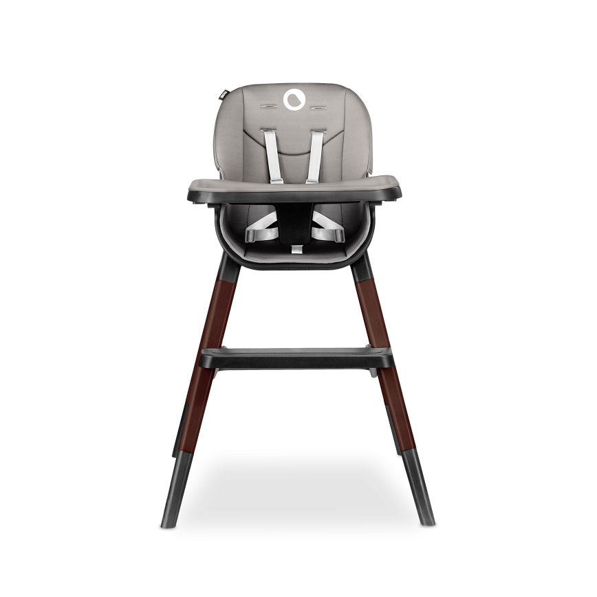 Lionelo - Bērnu ēdamkrēsls 2 vienā MONA Black Onyx