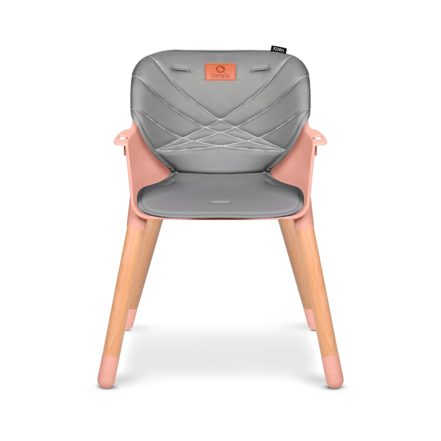 Lionelo - Bērnu ēdamkrēsls 2v1 KOEN Pink Rose