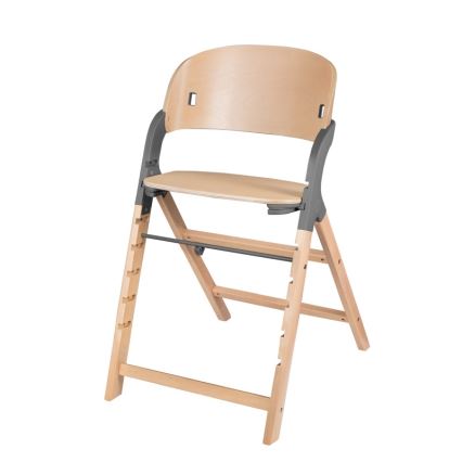 Lionelo - bērnu ēdamkrēsls 3‑vienā MEGAN, pelēka koka apdare