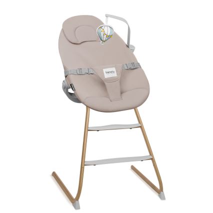 Lionelo - Bērnu ēdamkrēsls 4 vienā DALIA SET Grey Stone Natural