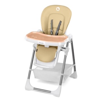 Lionelo - Bērnu ēdamkrēsls LINN PLUS balts/bēšs