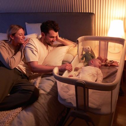 Lionelo - Bērnu gultiņa 2 vienā LUNA pelēka