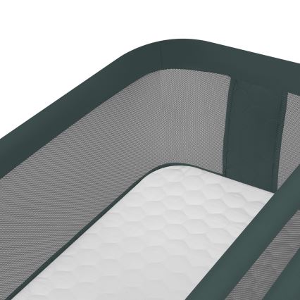 Lionelo - Bērnu gultiņa 3-in-1 JODIE, zaļa/grafīta