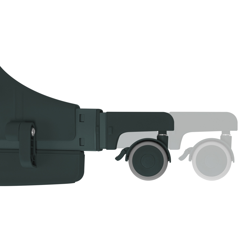 Lionelo - Bērnu gultiņa 3-in-1 JODIE, zaļa/grafīta