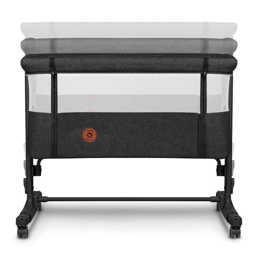 Lionelo - Bērnu gultiņa 3 vienā AURORA melna