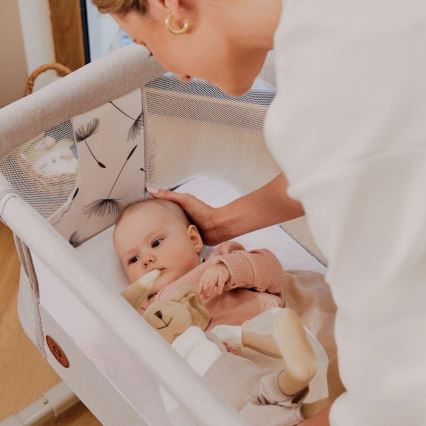 Lionelo - Bērnu gultiņa 3 vienā AURORA, pelēka