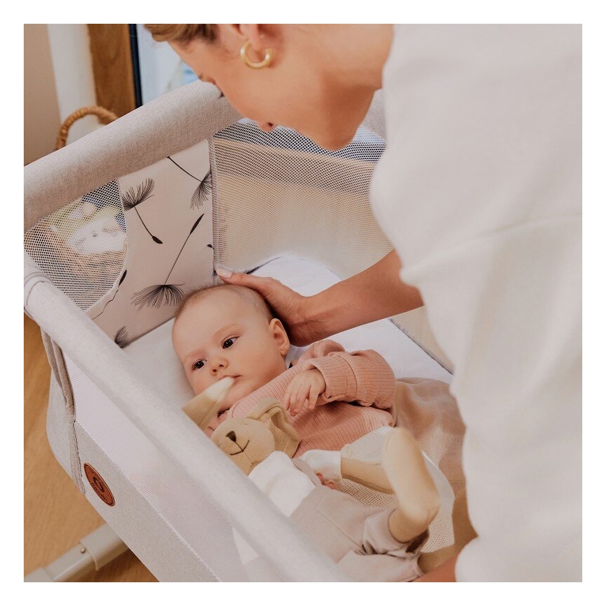 Lionelo - Bērnu gultiņa 3 vienā AURORA, pelēka