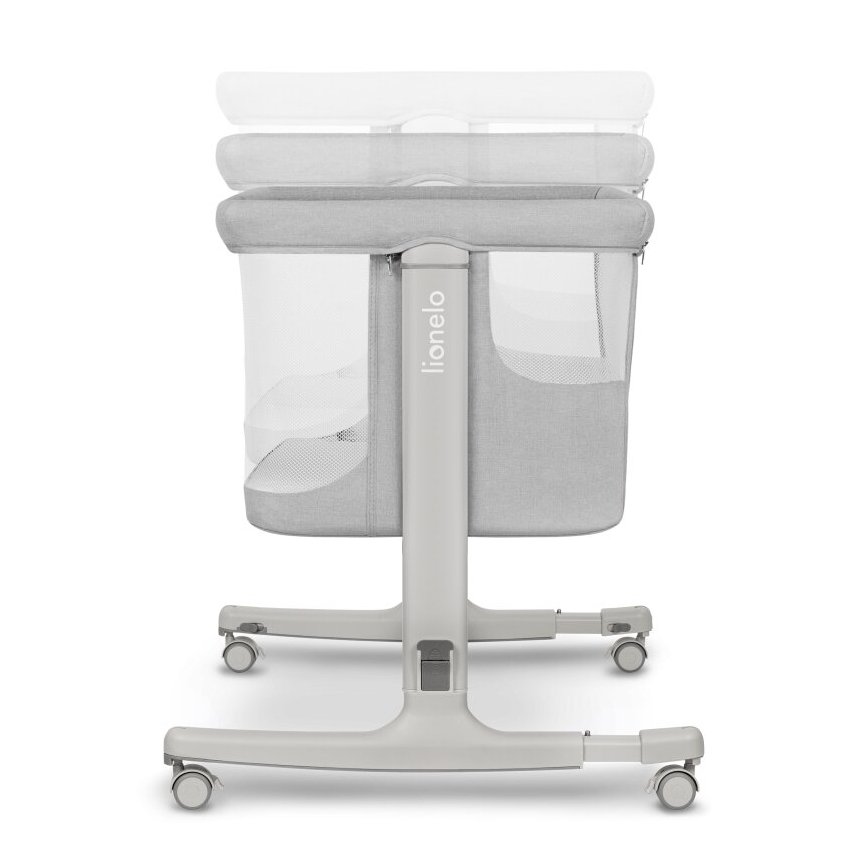 Lionelo - Bērnu gultiņa 3 vienā AURORA, pelēka