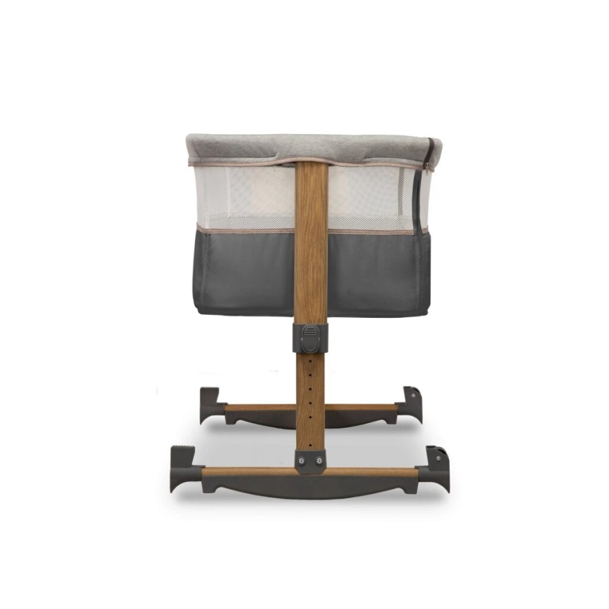 Lionelo - Bērnu gultiņa 3 vienā LEONIE pelēka/melna