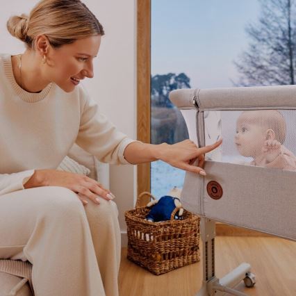 Lionelo - Bērnu gultiņa 3in1 AURORA pelēka