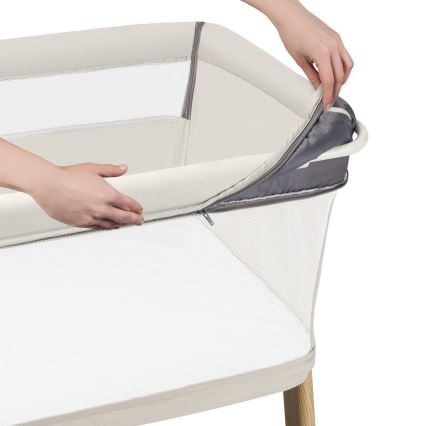 Lionelo - Bērnu gultiņa 5-in-1 THOMI PLUS smilškrāsas