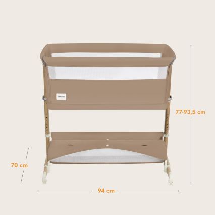 Lionelo - Bērnu gultiņa 5‑1 THOMI PLUS Beige Carmel
