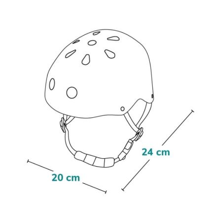 Lionelo - Bērnu ķivere HELMET Pink Rose