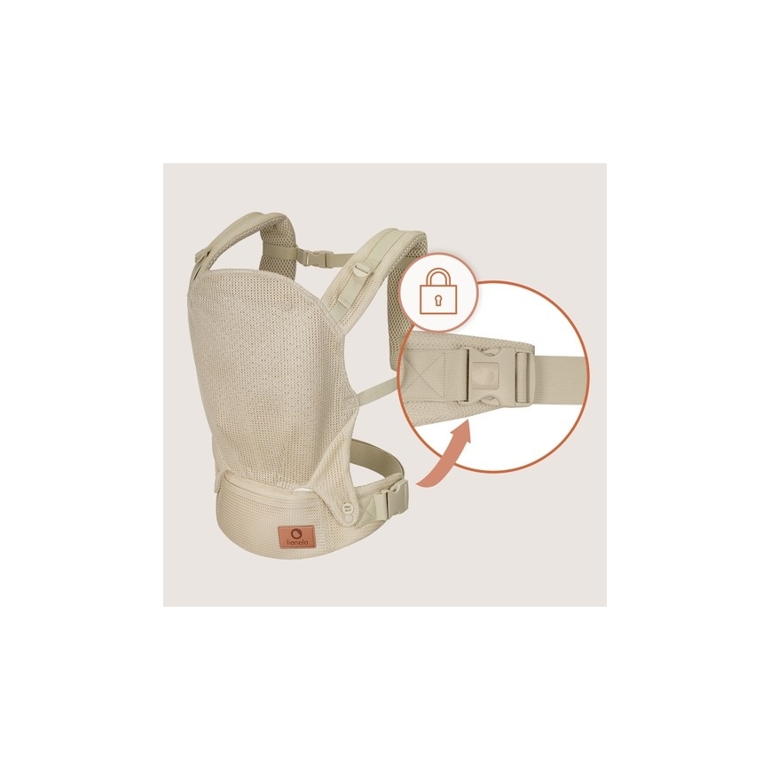 Lionelo - Bērnu nēsātājs MARGAREET Air Beige