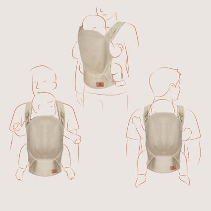 Lionelo - Bērnu nēsātājs MARGAREET Air bēšs