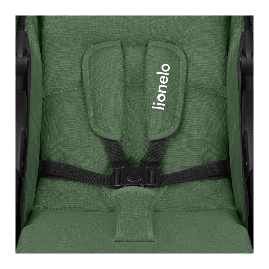 Lionelo - Bērnu ratiņi EMMA PLUS zaļa/melna