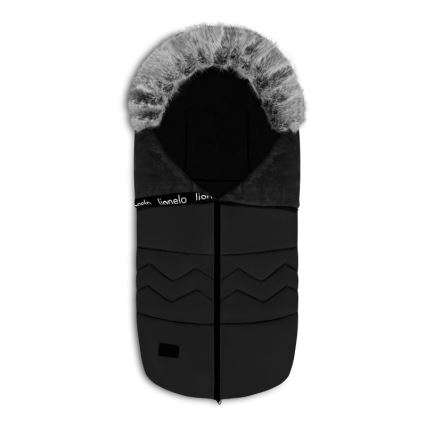 Lionelo - Bērnu ratu guļammaiss FRODE Black Carbon