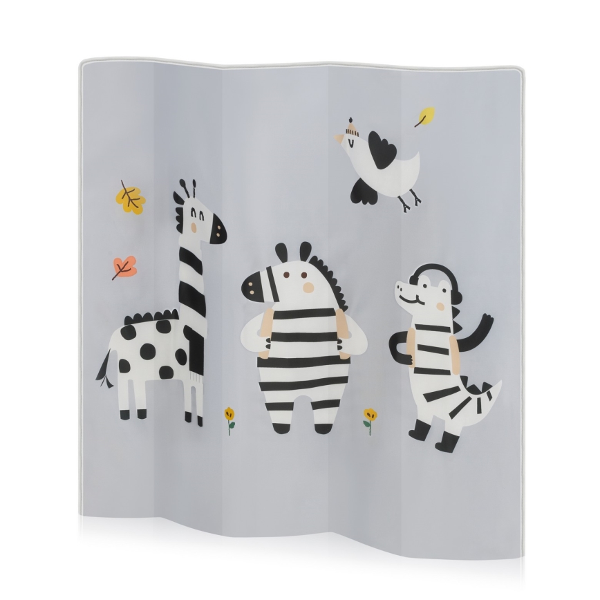 Lionelo - Bērnu rotaļu būris BONNIE Grey Stone