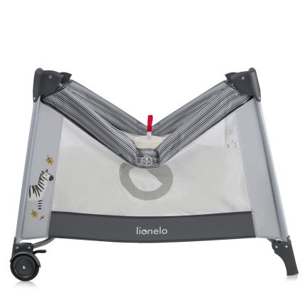 Lionelo - Bērnu rotaļu būris BONNIE Pelēks Akmens
