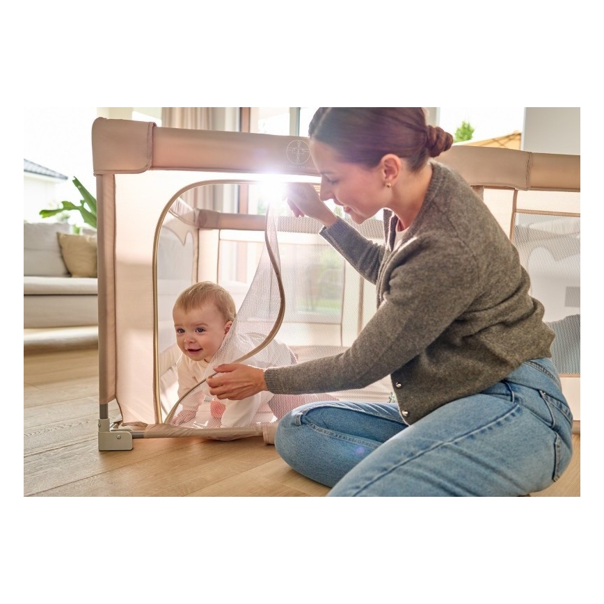 Lionelo - Bērnu rotaļu būris FLORENCE Smilškrāsas