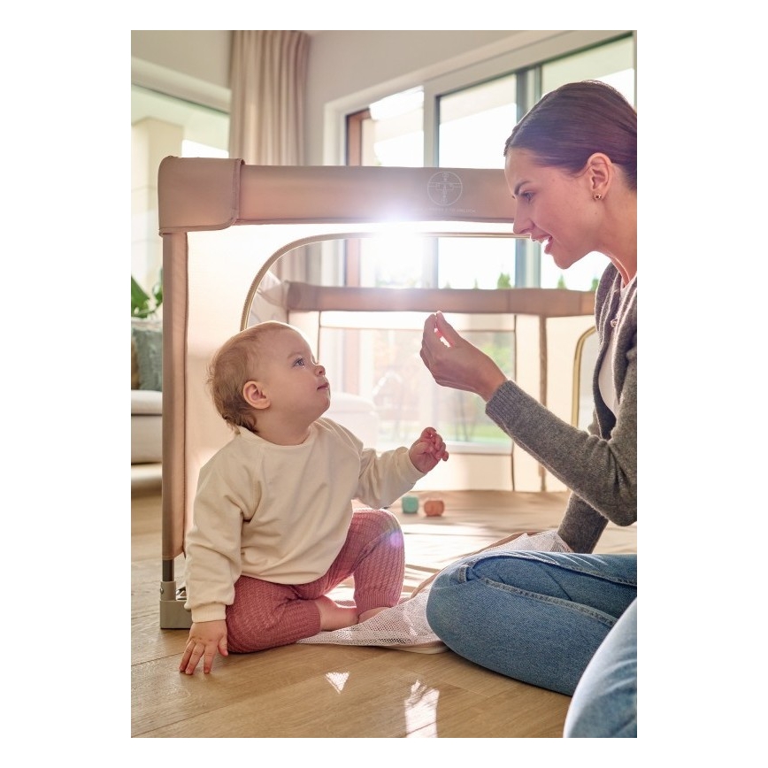 Lionelo - Bērnu rotaļu būris FLORENCE Smilškrāsas