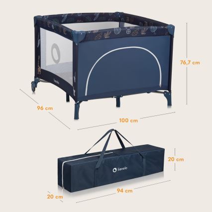 Lionelo - Bērnu rotaļu laukums BONNIE Blue Navy