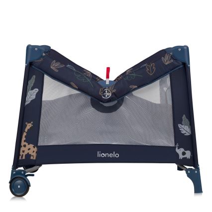 Lionelo - Bērnu rotaļu nožogojums BONNIE Blue Navy