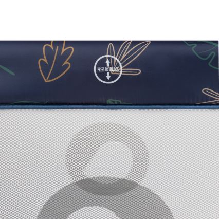 Lionelo - Bērnu rotaļu nožogojums BONNIE Blue Navy