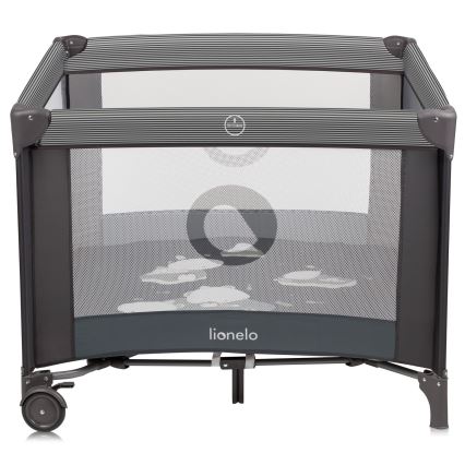 Lionelo - Bērnu rotaļu sētiņa BONNIE Grey Scandi