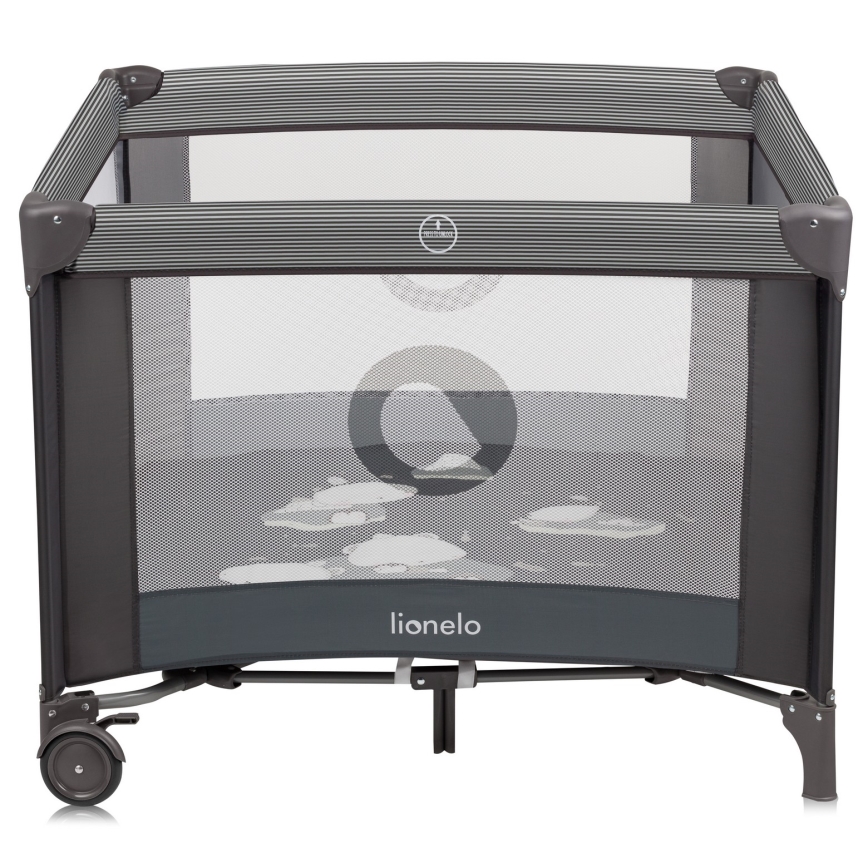 Lionelo - Bērnu rotaļu sētiņa BONNIE Grey Scandi