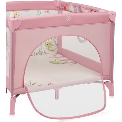 Lionelo - bērnu rotaļu sētiņa MILLE PLUS rozā