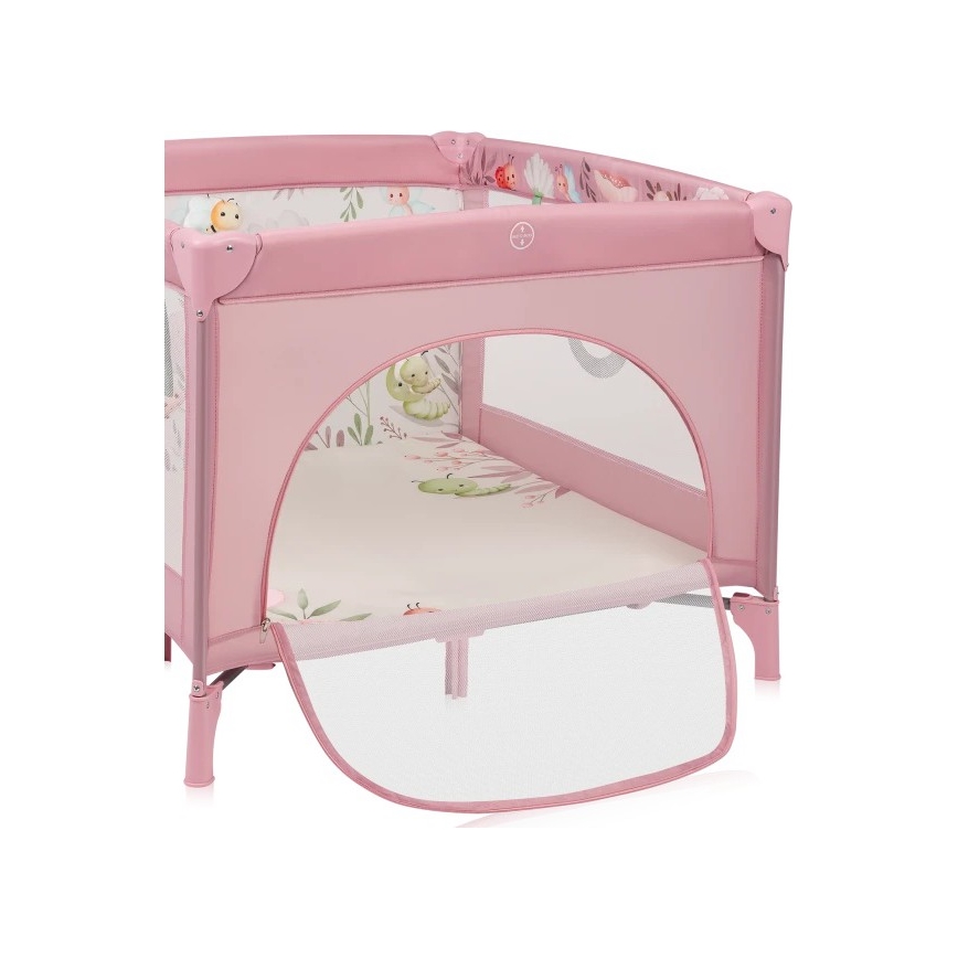 Lionelo - bērnu rotaļu sētiņa MILLE PLUS rozā