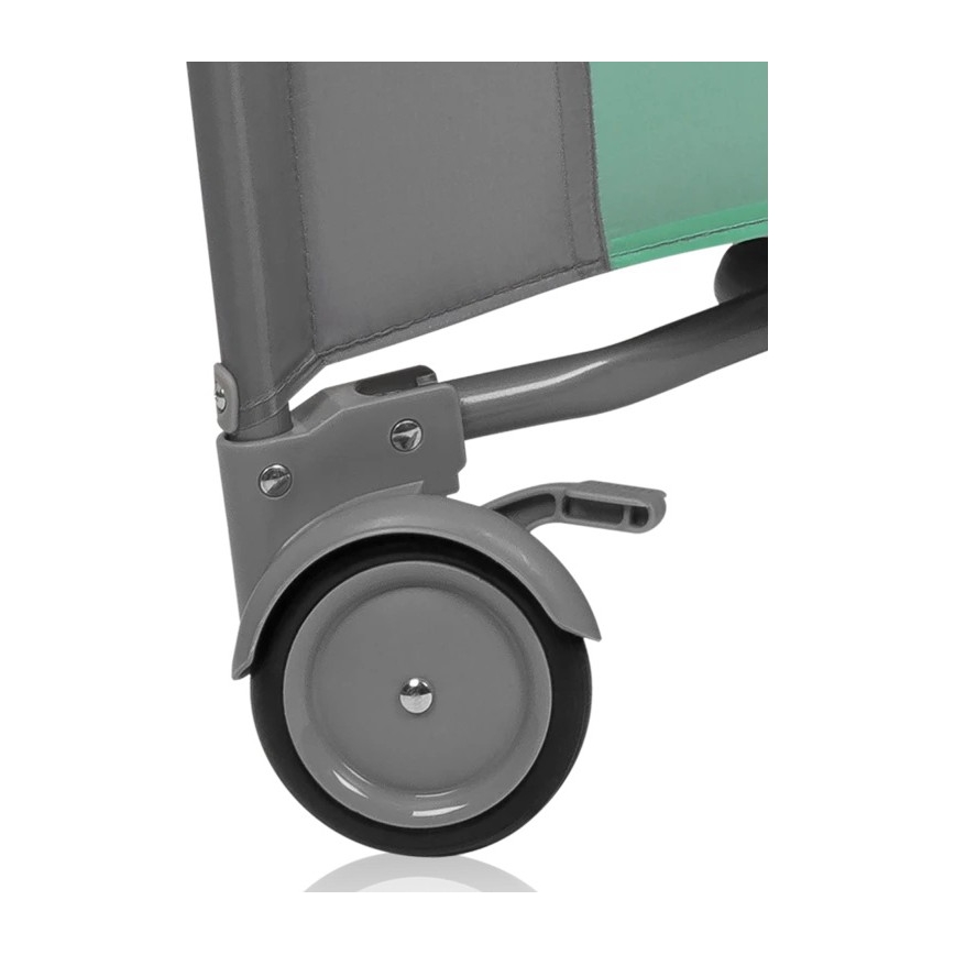 Lionelo - bērnu rotaļu vārti MILLE PLUS, pelēks/zaļš