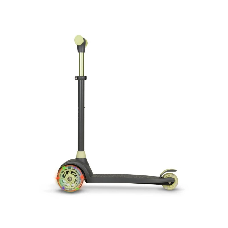 Lionelo - Bērnu skrejritenis JESSY 3xAA pelēks/zaļš