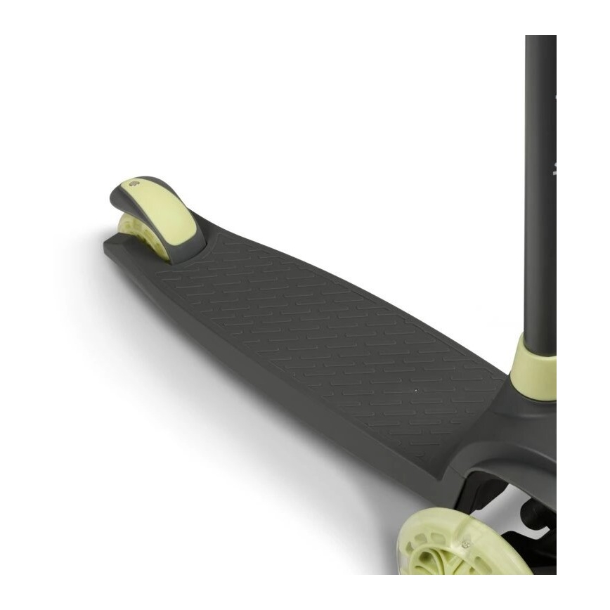 Lionelo - Bērnu skrejritenis JESSY 3xAA pelēks/zaļš